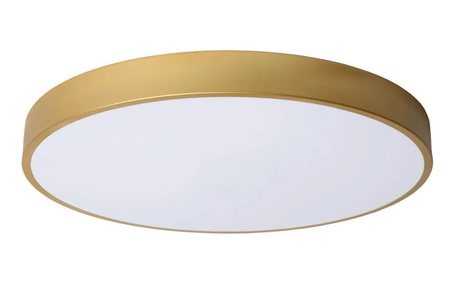 Lucide UNAR - Flush ceiling light - Ø 49,5 cm- LED 3 StepDim - 1x36W 2700K - Matt Gold / Brass - turned off